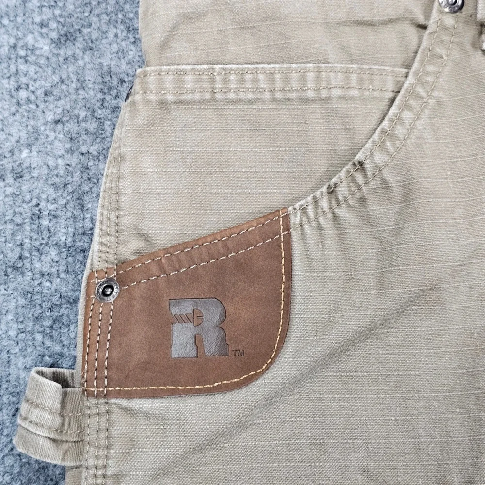 Wrangler Riggs Workwear Mens 50x30 Ripstop Ranger Cargo Pants Khaki Beige Rugged